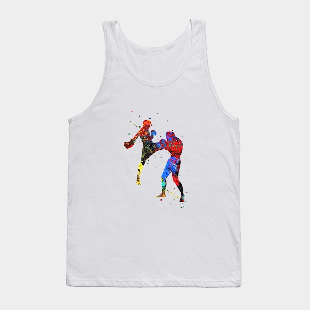 Man muay thai boxing Tank Top by RosaliArt